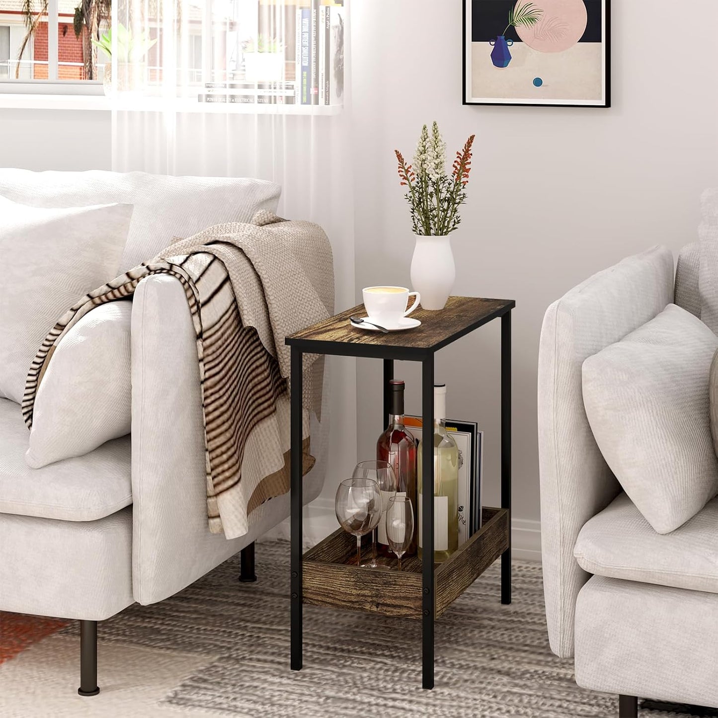 WOLTU Side Table BTS03HOV