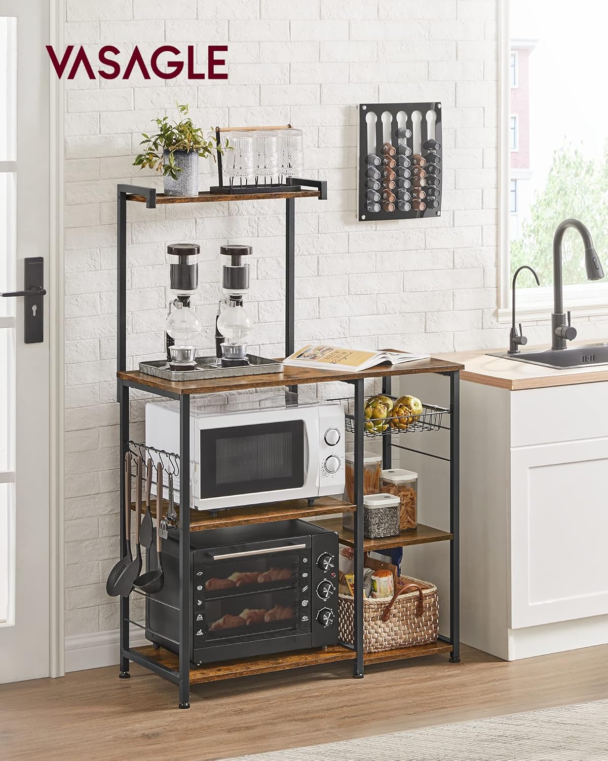 VASAGLE Baker Rack with Shelves (KKS35X)