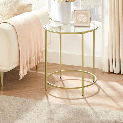 VASAGLE Round Side Table