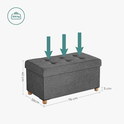 SONGMICS Stool with Footres LSF16GYZ
