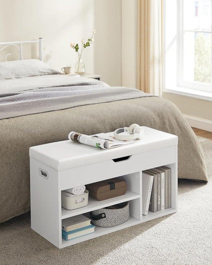 VASAGLE Padded Shoe Bench LHS030W