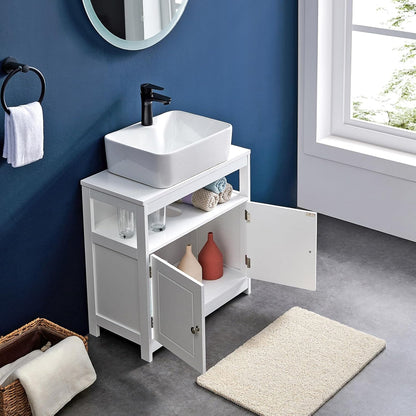 Vasagle Bathroom Vanity Unit with 2 Doors (BBC301W01)