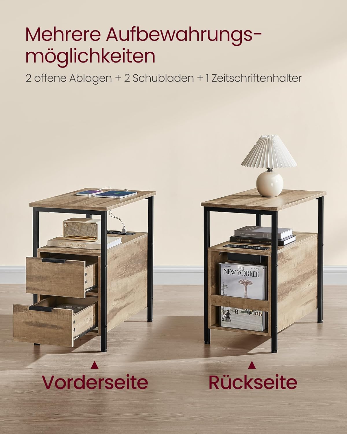 VASAGLE Side Table LET325K01