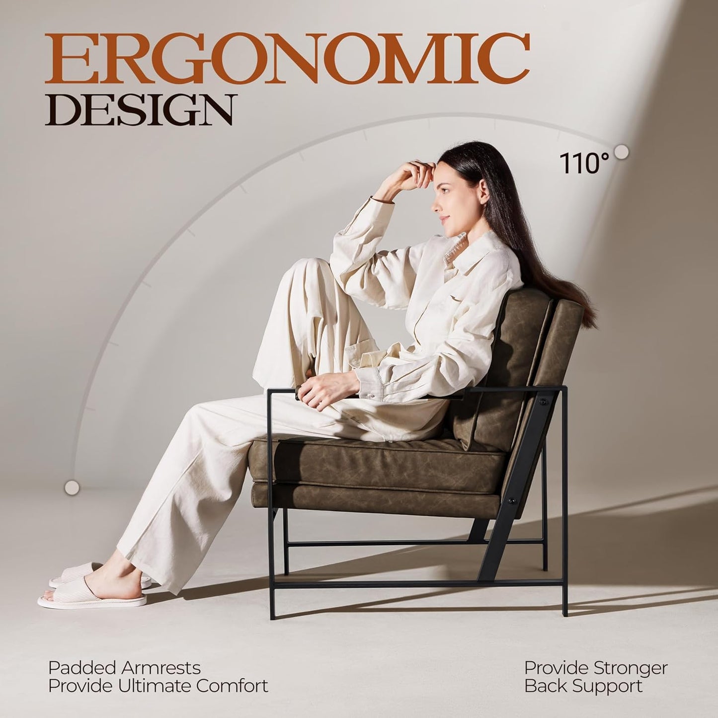 Yaheetech PU Leather Armchair