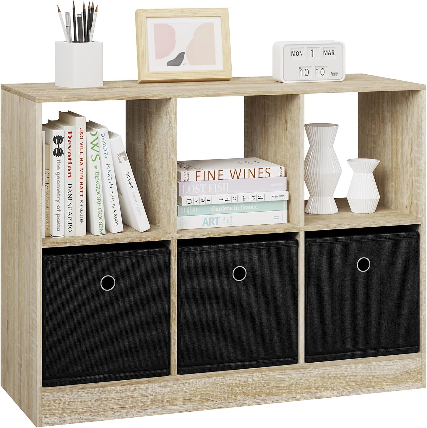 WOLTU Bookcase with 6 Cubes (SK033HEI)