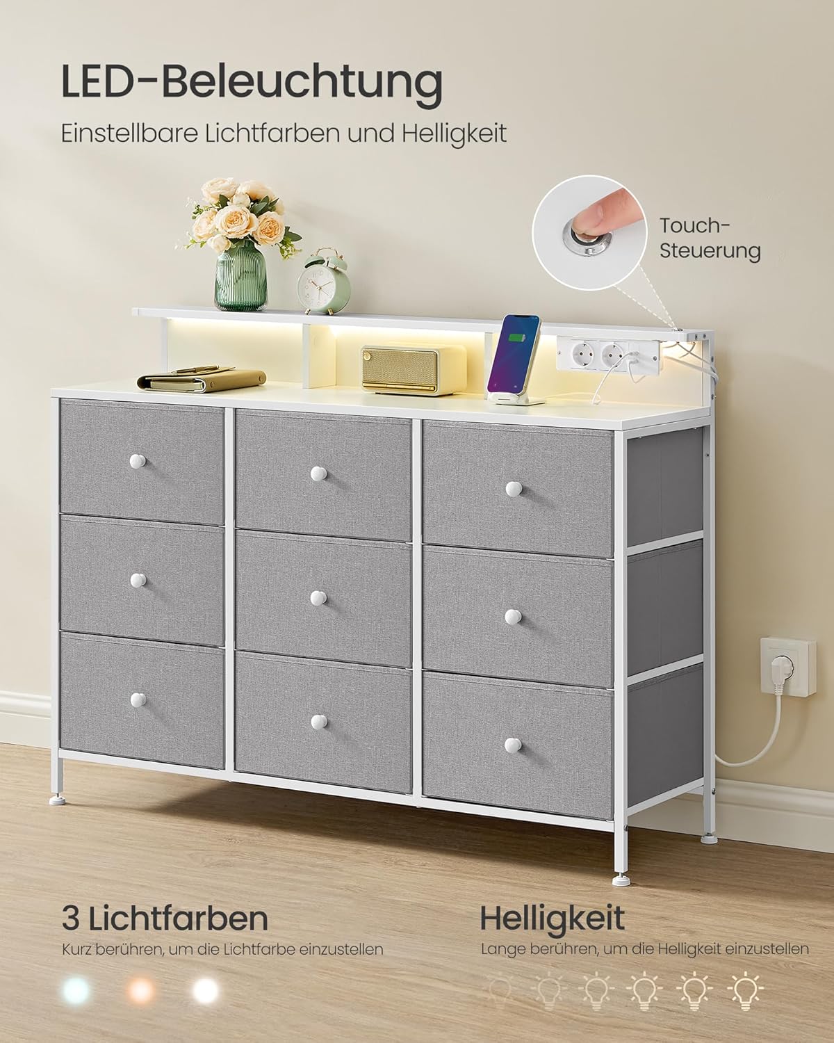 SONGMICS Chest of Drawers LTS519G01