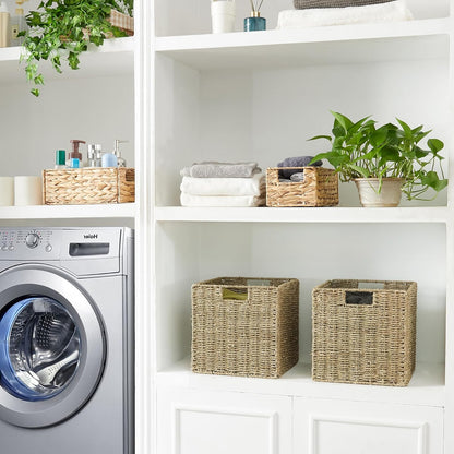 Set of 2 Seagrass Storage Baskets