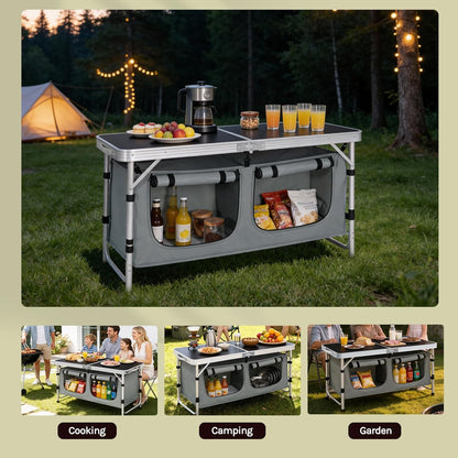 WOLTU Folding Camping Cupboard (CPT8139SZG)