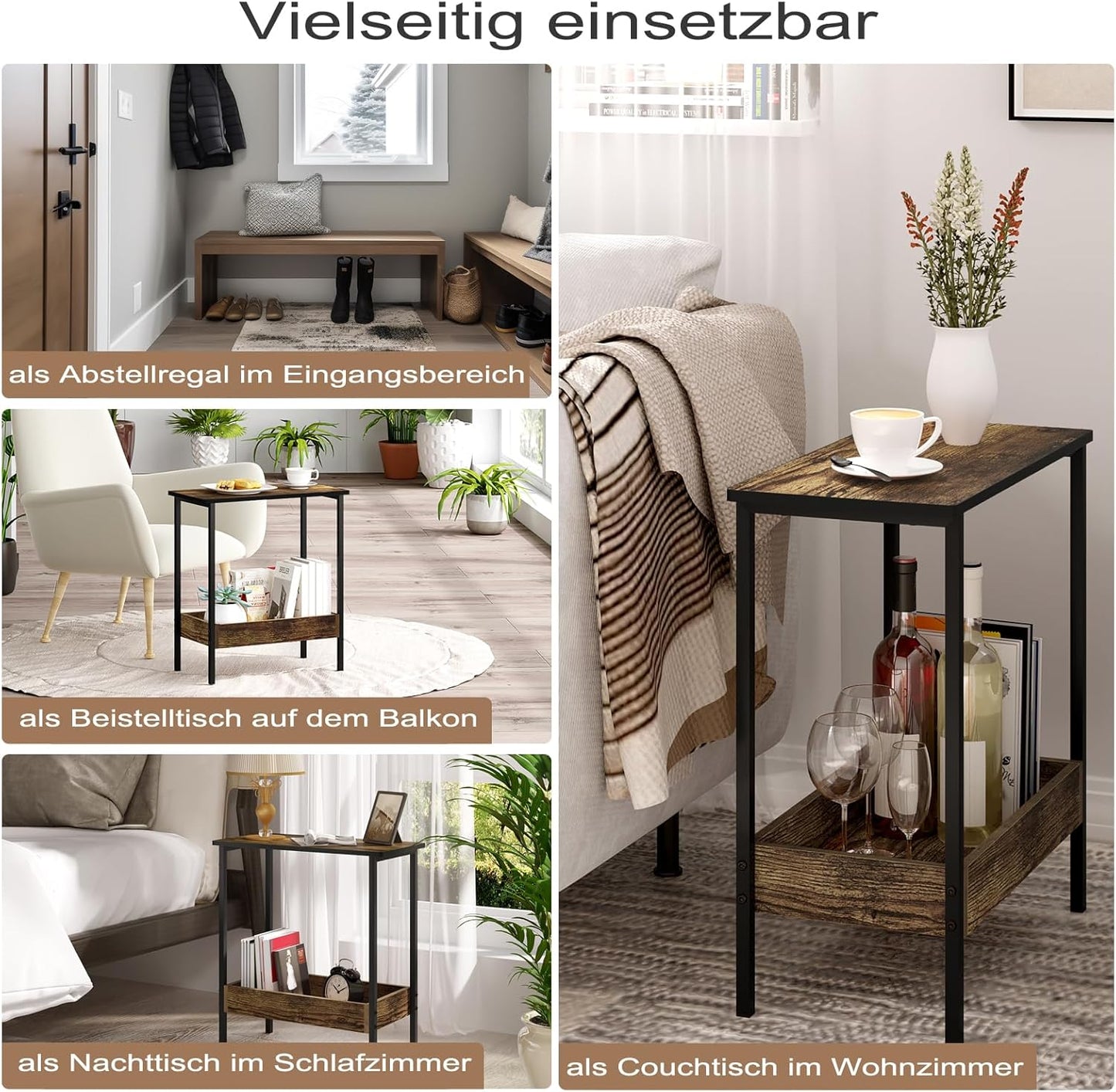 WOLTU Side Table BTS03HOV