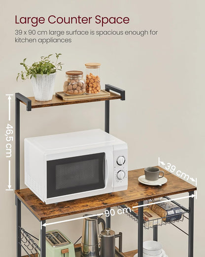 VASAGLE Baker Rack with Shelves (KKS35X)