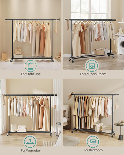 SONGMICS Clothes Rack on Wheels (HSR175B01)