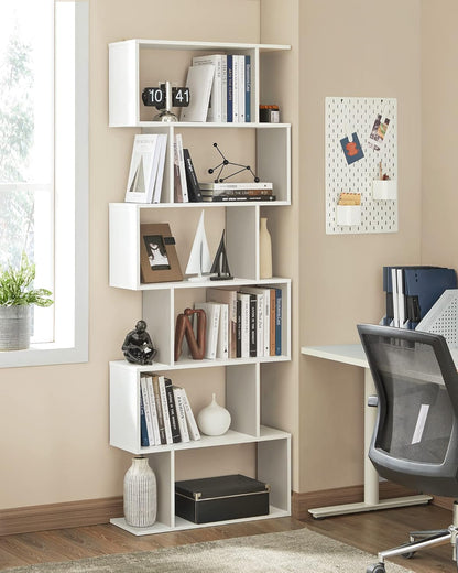 VASAGLE Bookshelf LBC61WT