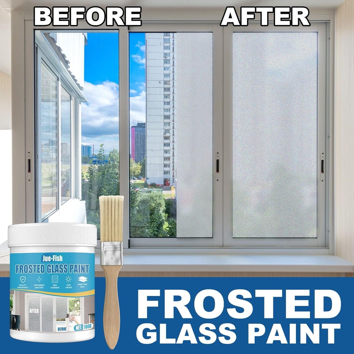 Frosted Glass Paint for Doors and Windows