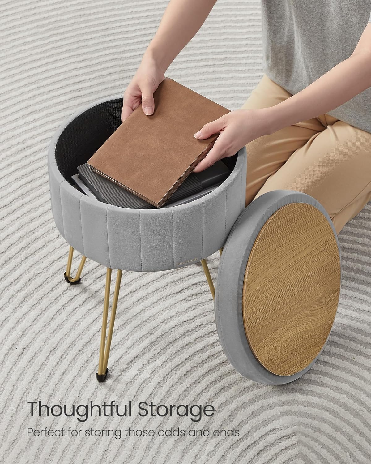 SONGMICS Vanity Stool Chair