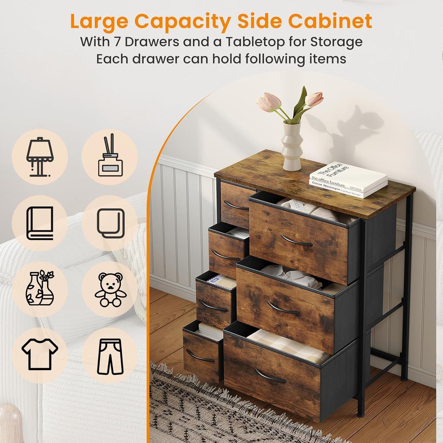 WOLTU Chest of Drawers SSK008SHM