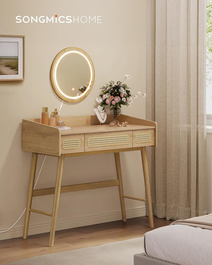 SONGMICS Vanity Desk with Mirror