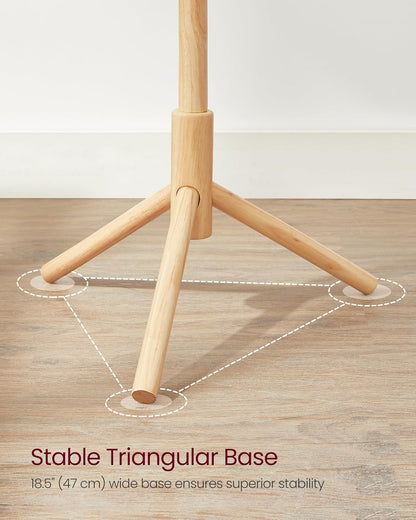 VASAGLE Wooden Coat Stand RCR004N01