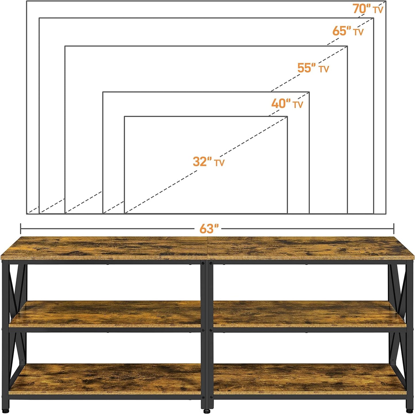 Rustic Brown TV Stand