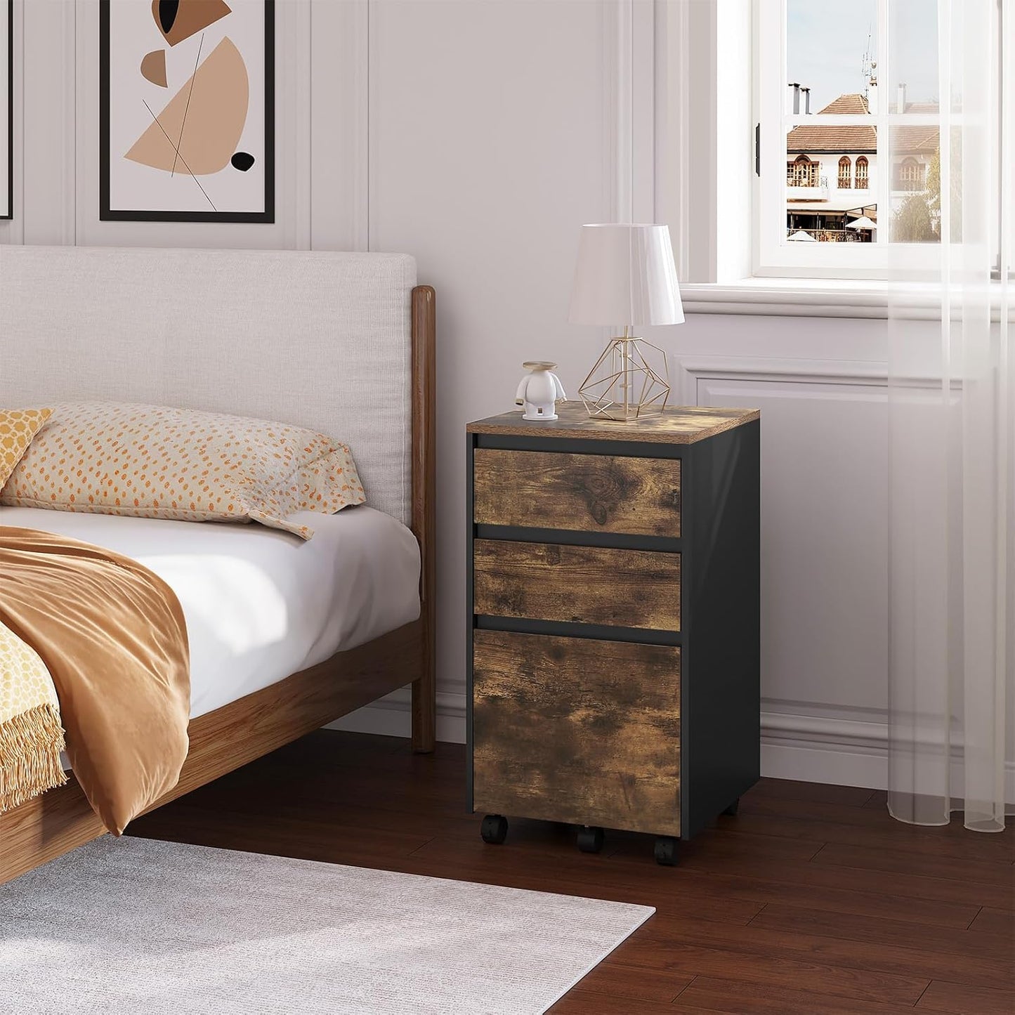 WOLTU Mobile Filing Cabinet ASK01HOV