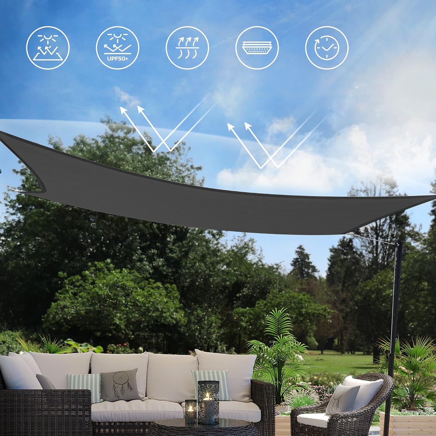 SONGMICS Sun Sail (GSS55GY)