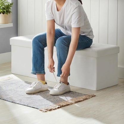 SONGMICS Bench with Storage Space LSF75WT