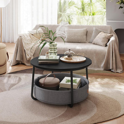 VASAGLE Round Coffee Table LCT244B56