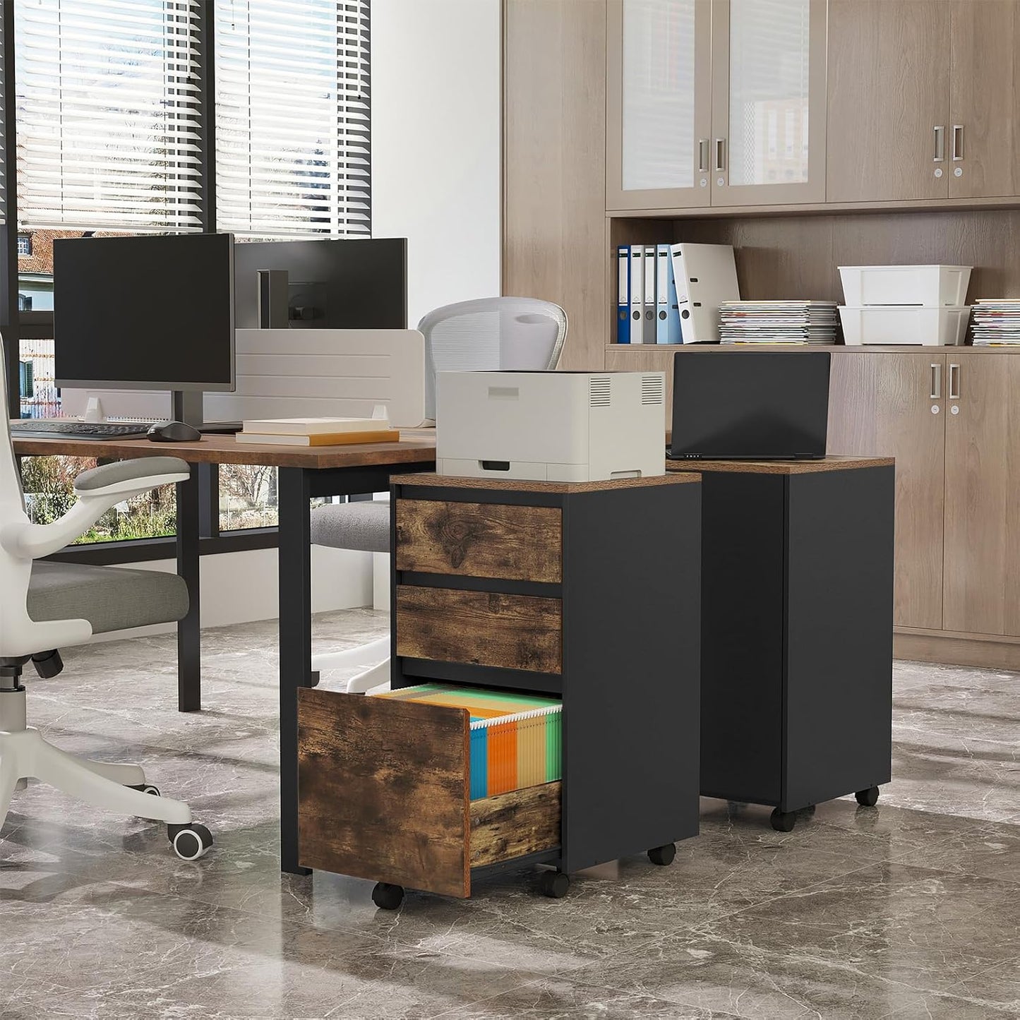 WOLTU Mobile Filing Cabinet ASK01HOV