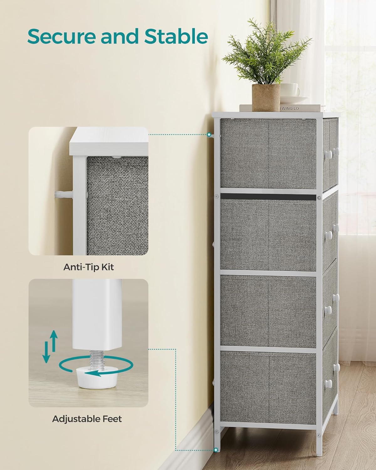 SONGMICS Chest of Drawers LTS514L10