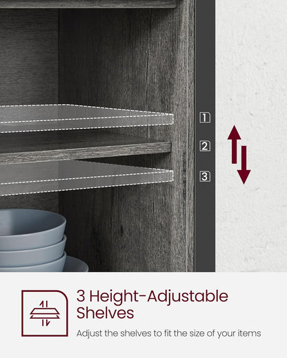 VASAGLE Sideboard, Kitchen Cabinet LSC092B04