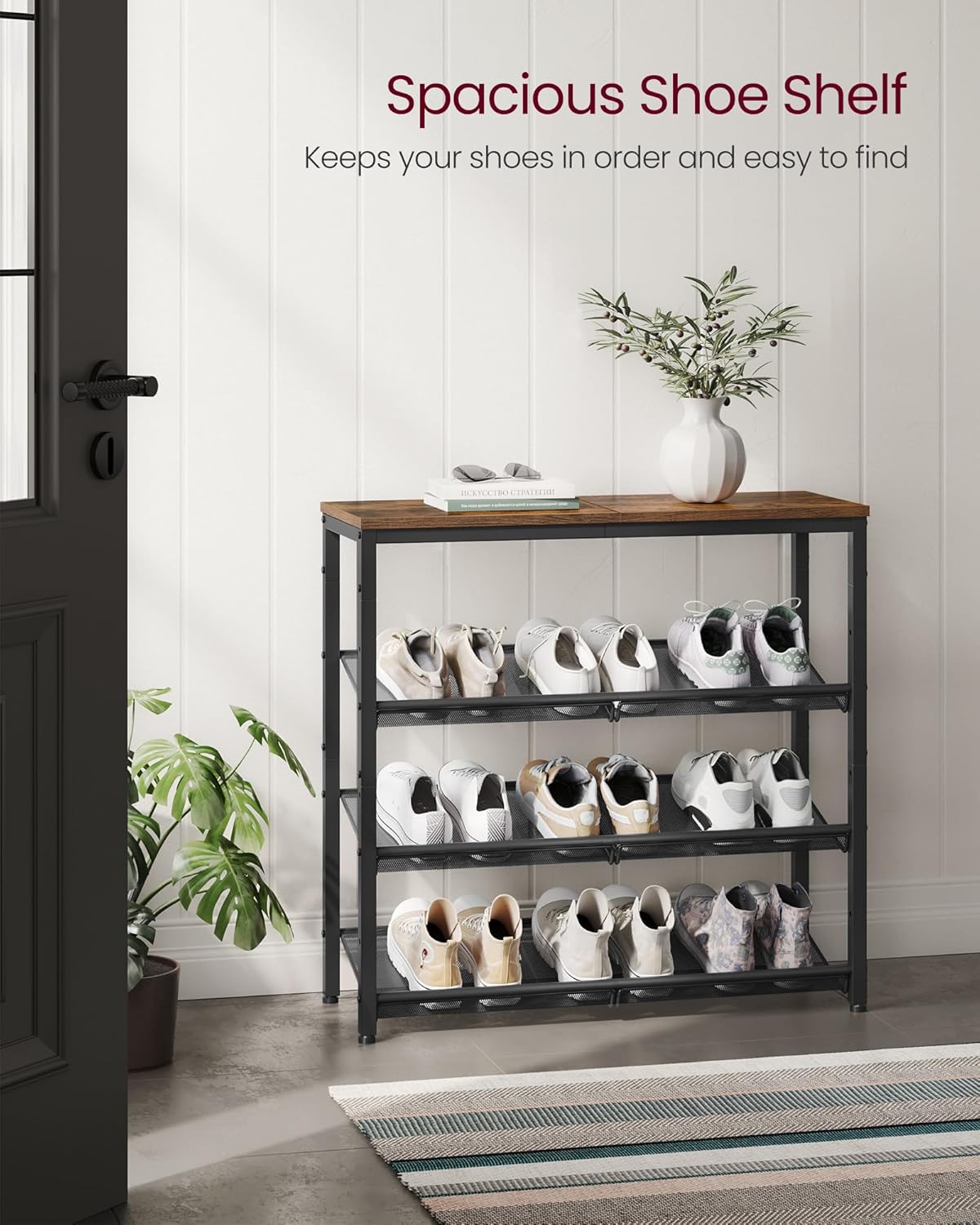 VASAGLE Shoe Rack LBS040B01