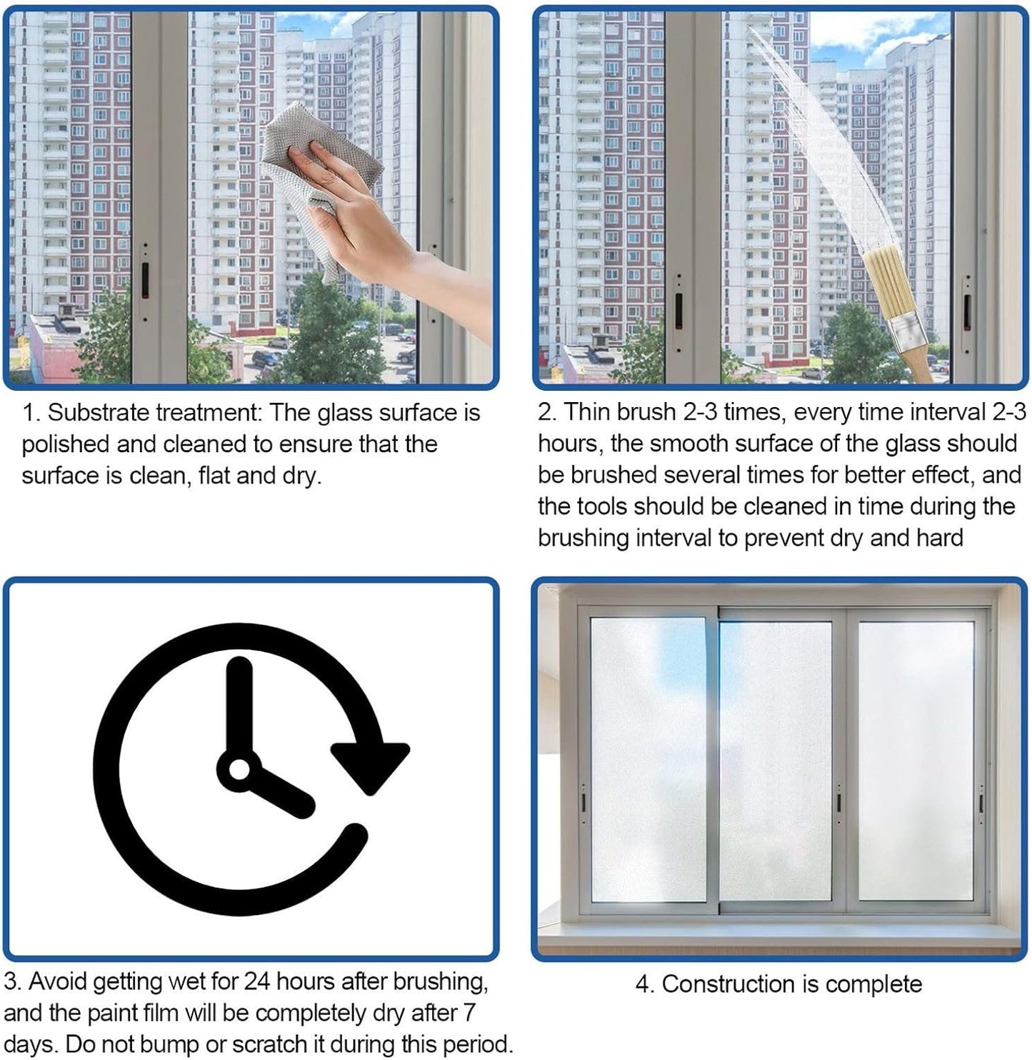Frosted Glass Paint for Doors and Windows