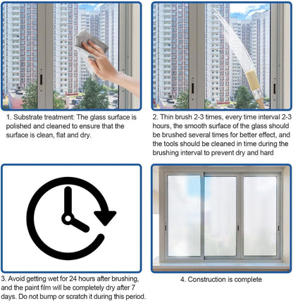 Frosted Glass Paint for Doors and Windows