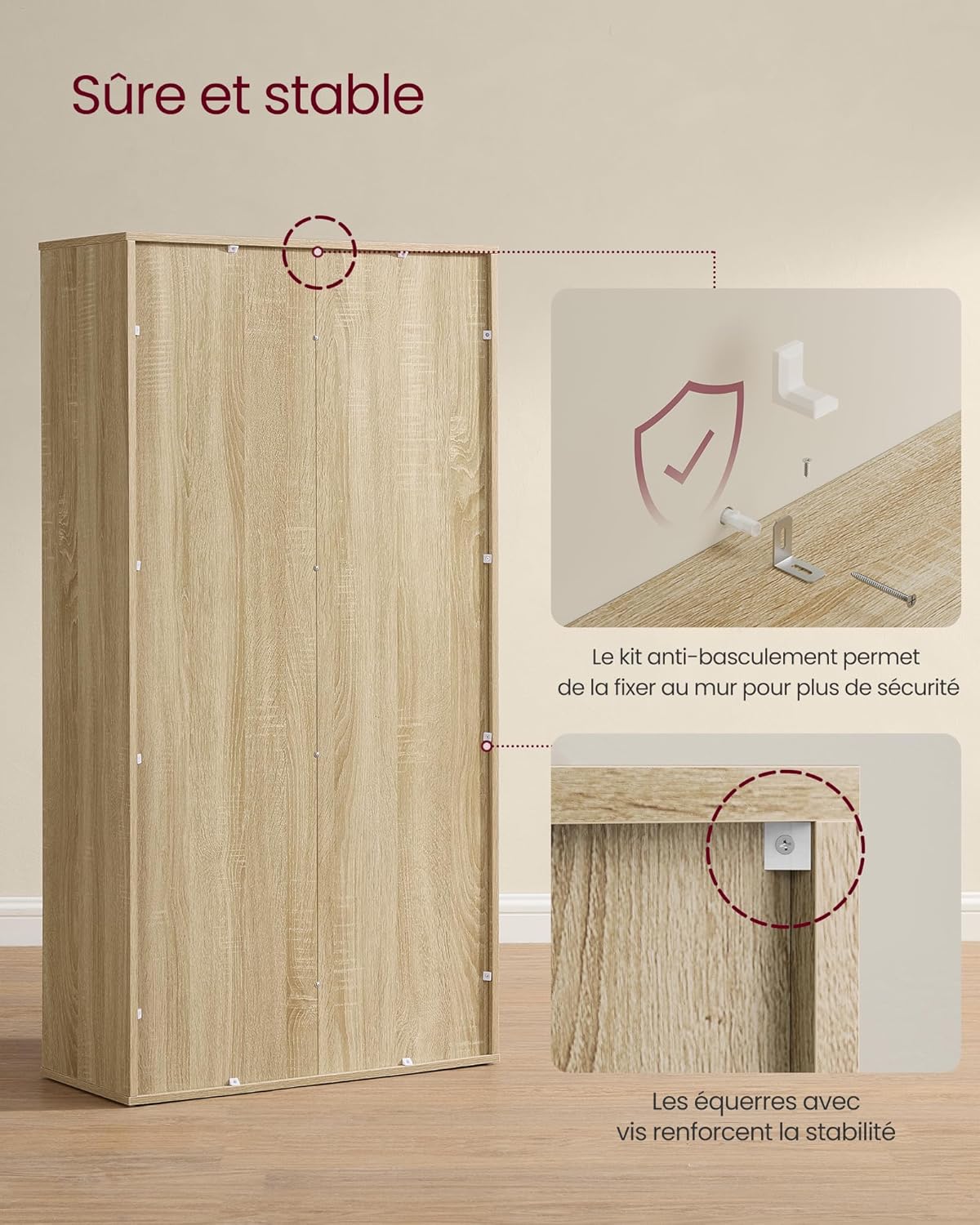 VASAGLE Bookcase LBC24NL