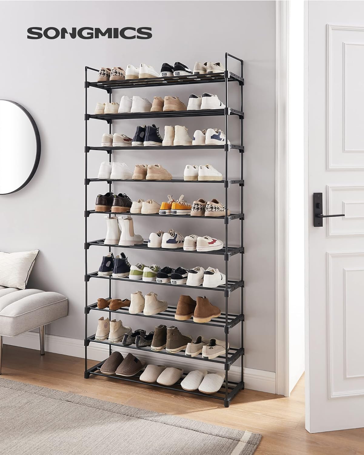 SONGMICS Shoe Rack LSA10BKV1