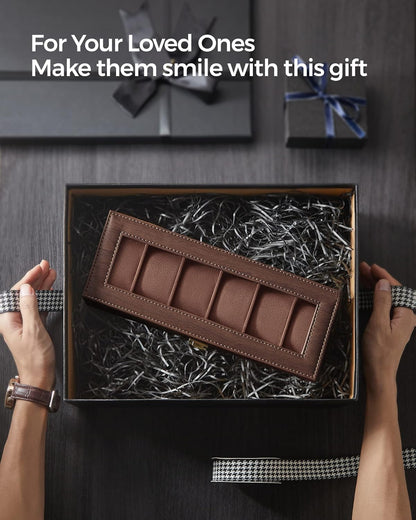 SONGMICS Watch Box with 6 Slots (JWB006K01)