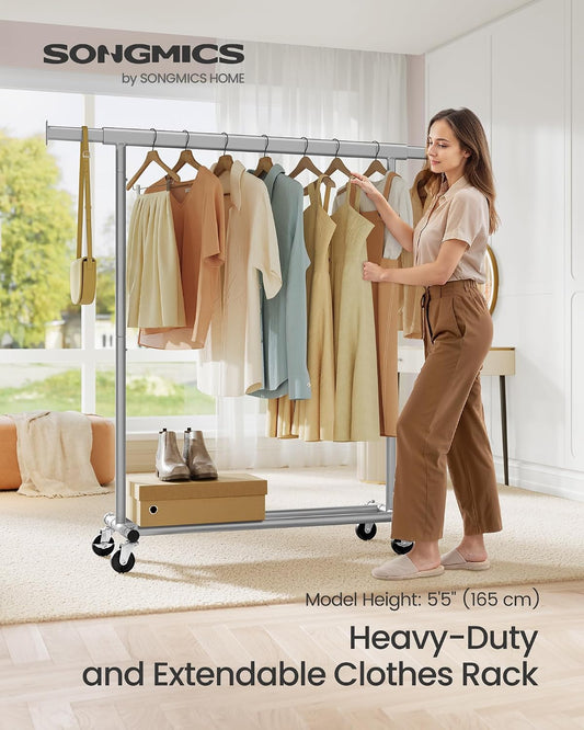 SONGMICS Clothes Rack on Wheels (HSR013G01)