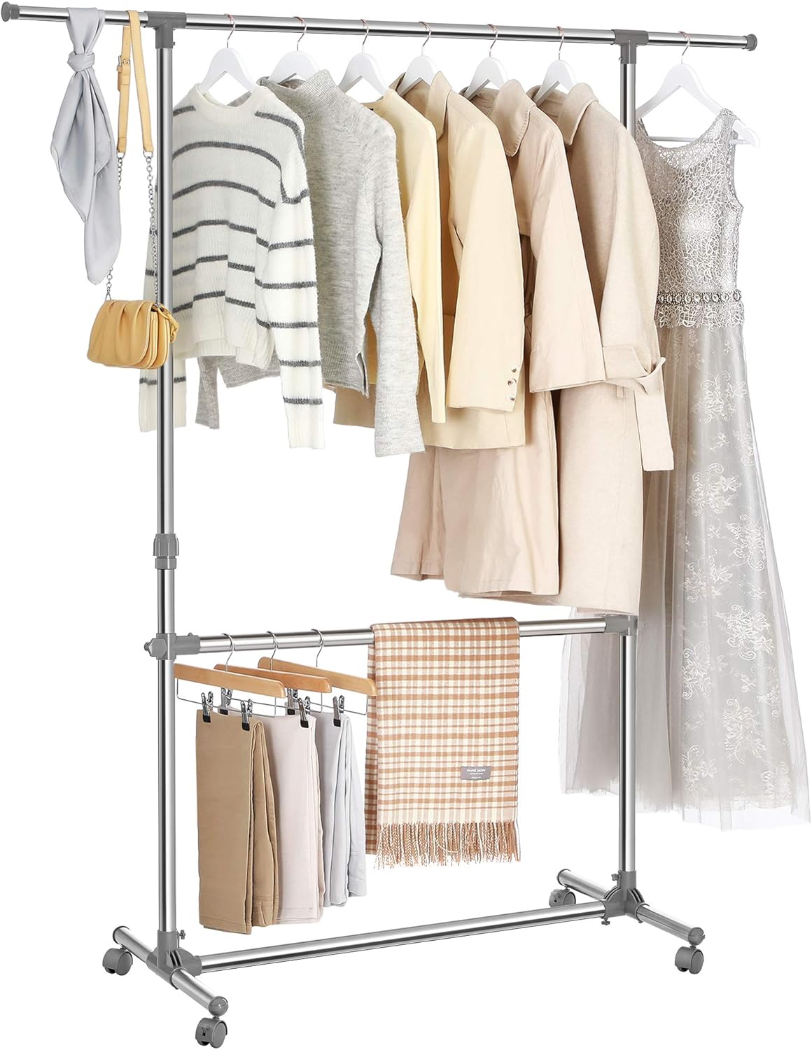 SONGMICS Double Clothes Rail (LLR401)