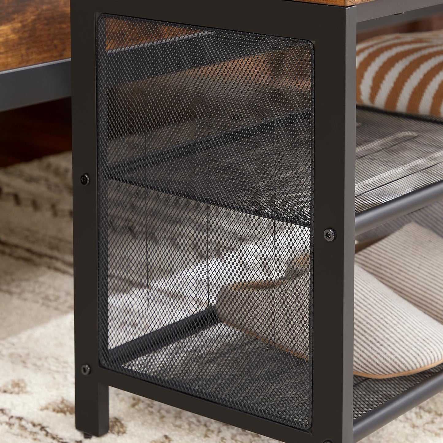 VASAGLE Shoe Bench Padded Bench (LBS75X)