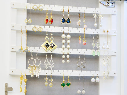 LED Jewelry Armoire Cabinet – Wall or Door Mounted