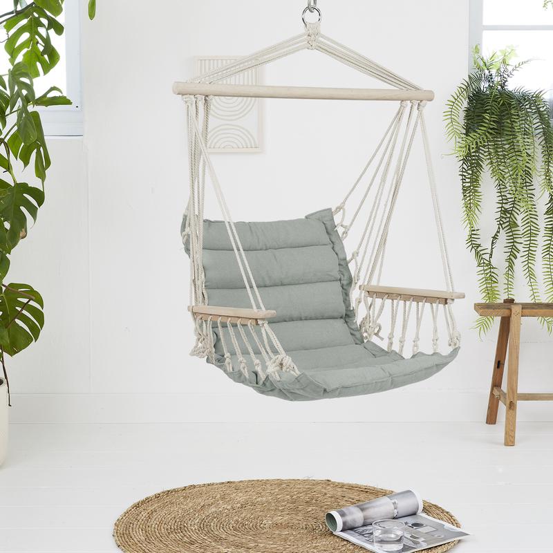 Hanging chair - olive green