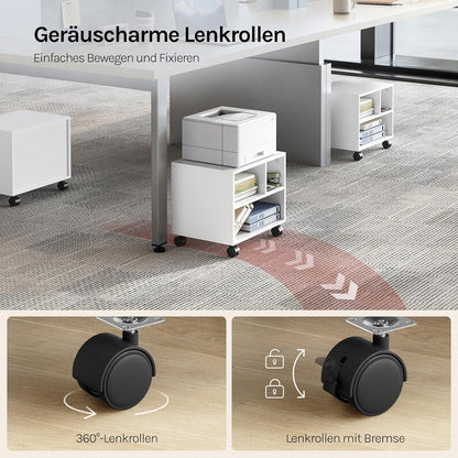 WOLTU Printer Table with Wheels Ask06WS