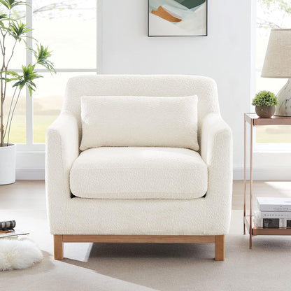 VANOMi Fabric Upholstered Comfy Reading Armchair