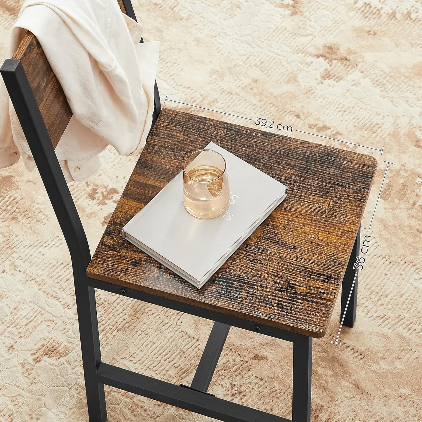 VASAGLE Set of 2 Dining Chair LDC092B01V1