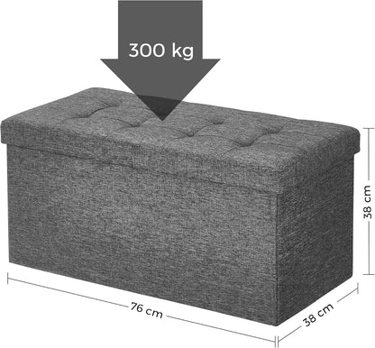 SONGMICS Bench with Storage Space LSF46GYZ