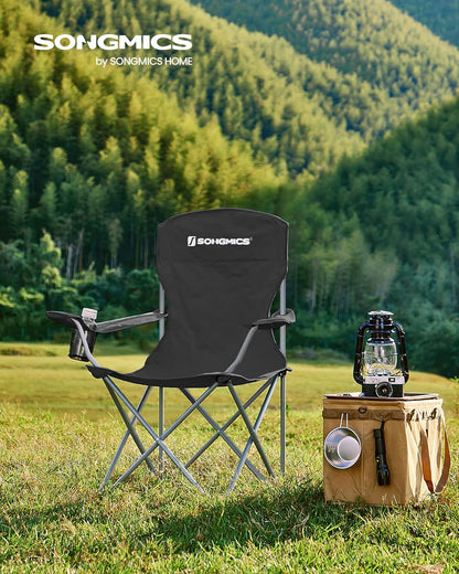 SONGMICS 2 Pack Folding Camping Chairs GCB08BK