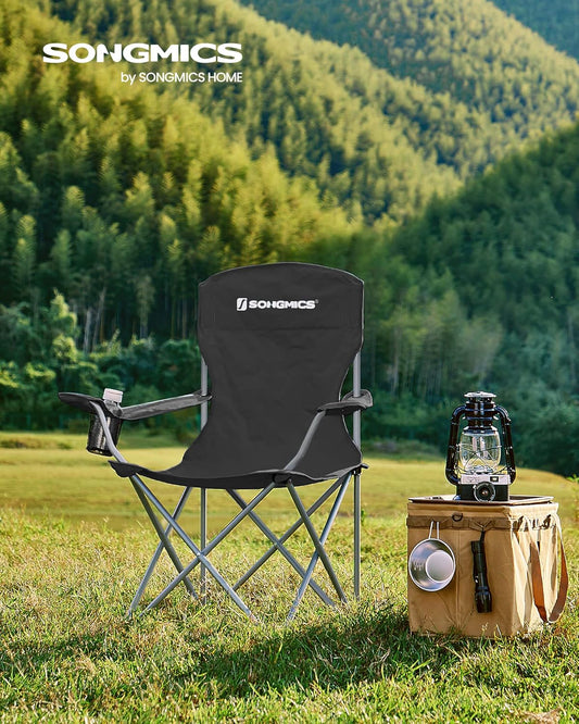 SONGMICS 2 Pack Folding Camping Chairs GCB08BK
