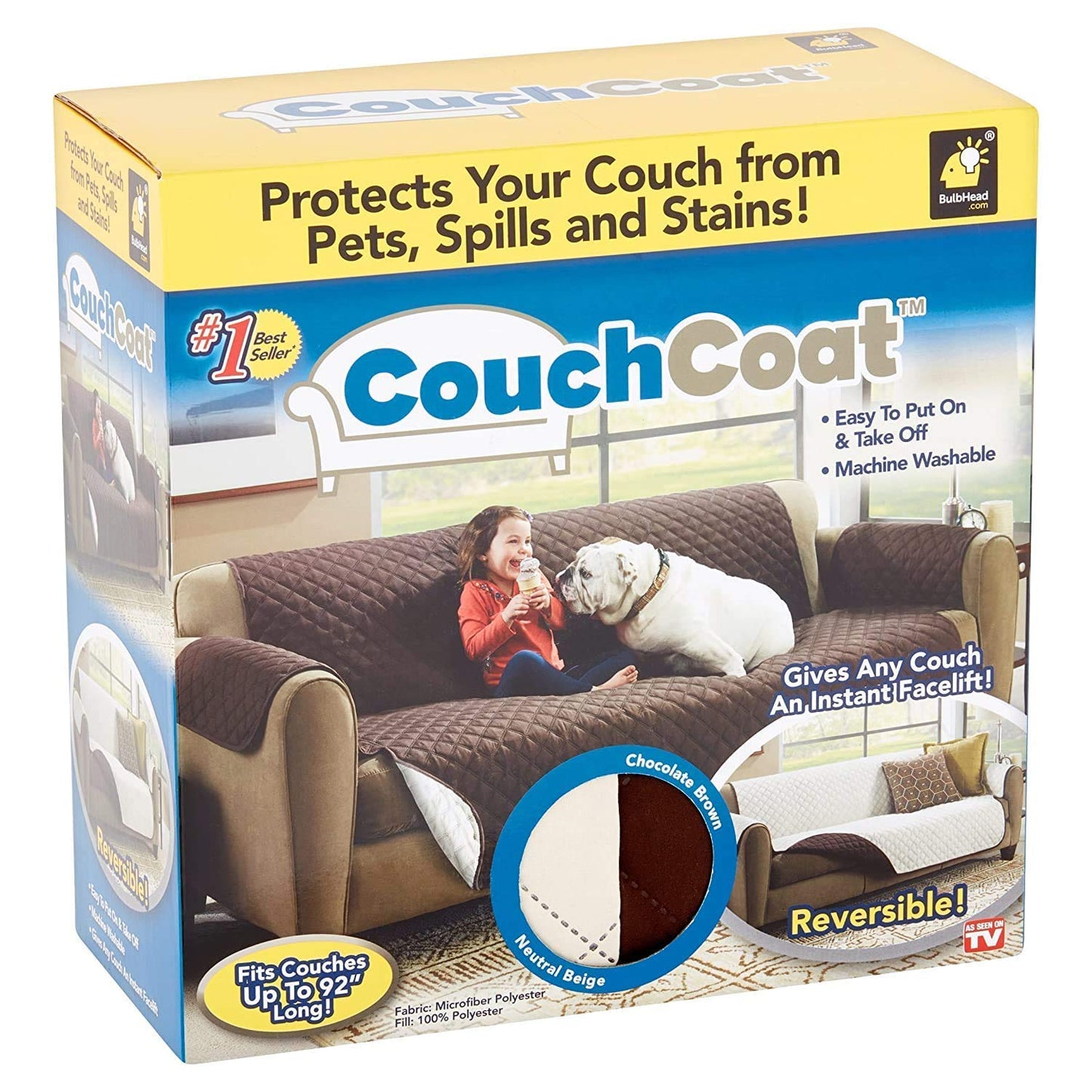 Convenient Reversible Sofa Cover