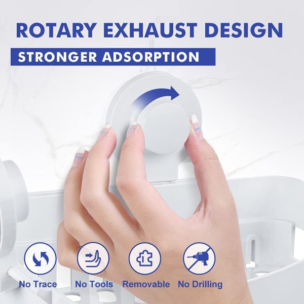 Rectangular Bathroom Basket & Shower Shelf