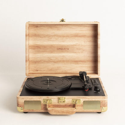 CREATE Wood Record Player