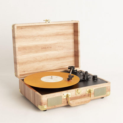 CREATE Wood Record Player